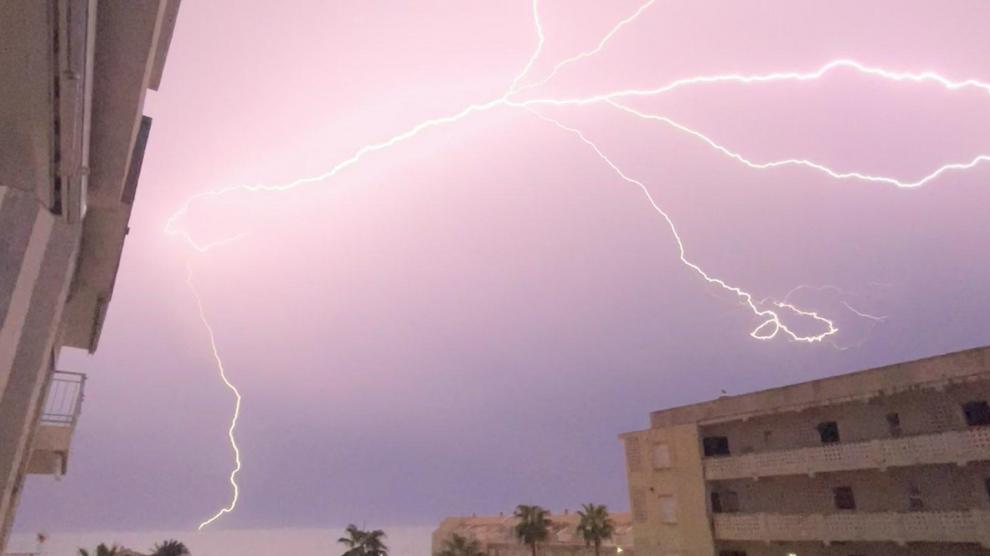 Rayos en Gandía (Com. Valenciana)