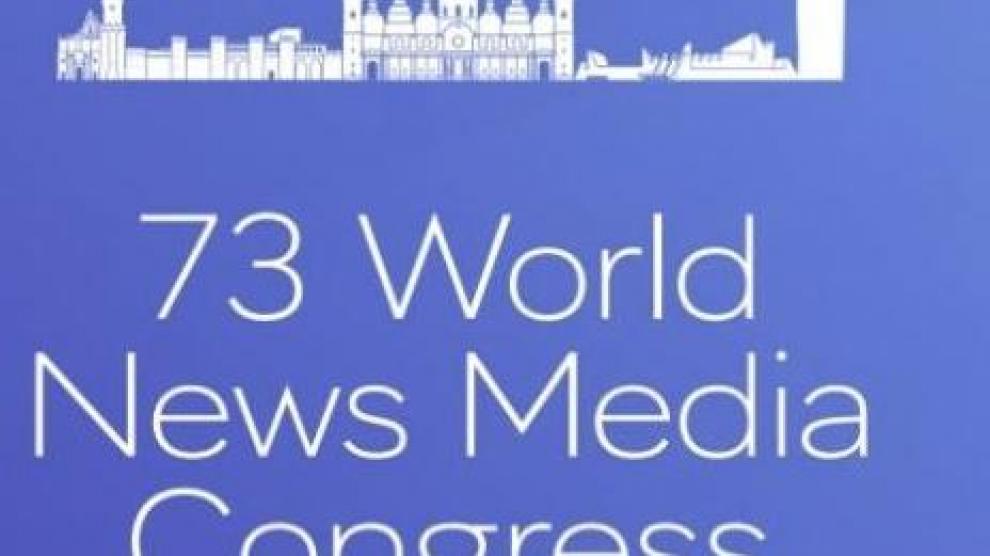 El logo del 73 Congreso Mundial de Medios de Zaragoza.