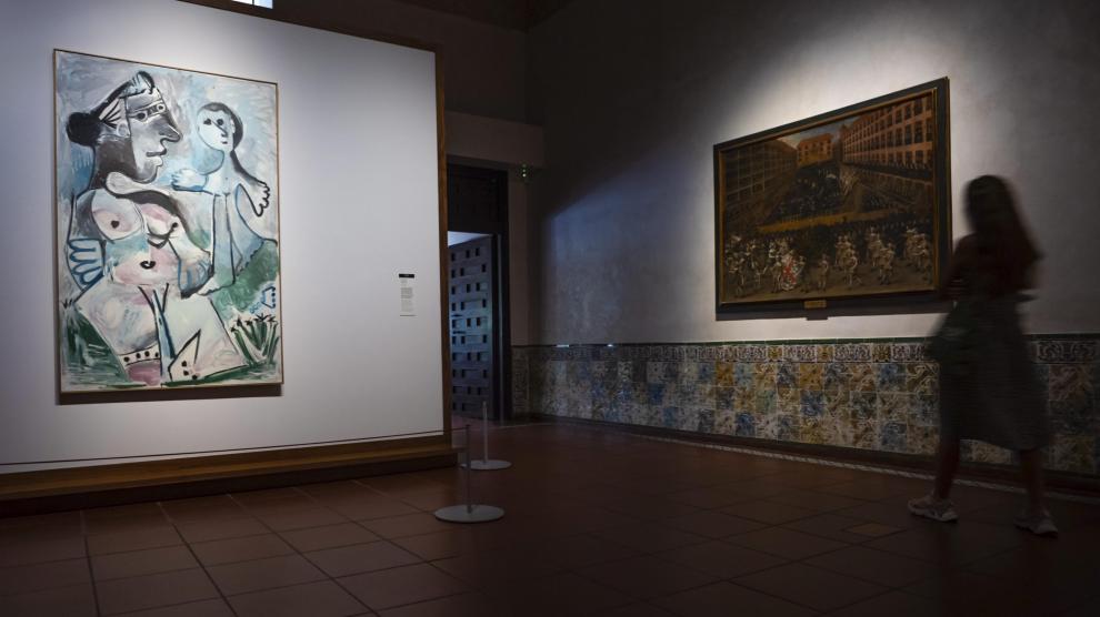 El cuadro de Picasso 'Venus y el amor', expuesto en el Museo del Greco