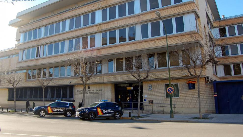 Imagen de la comisaría provincial de la Policía Nacional en Huesca.