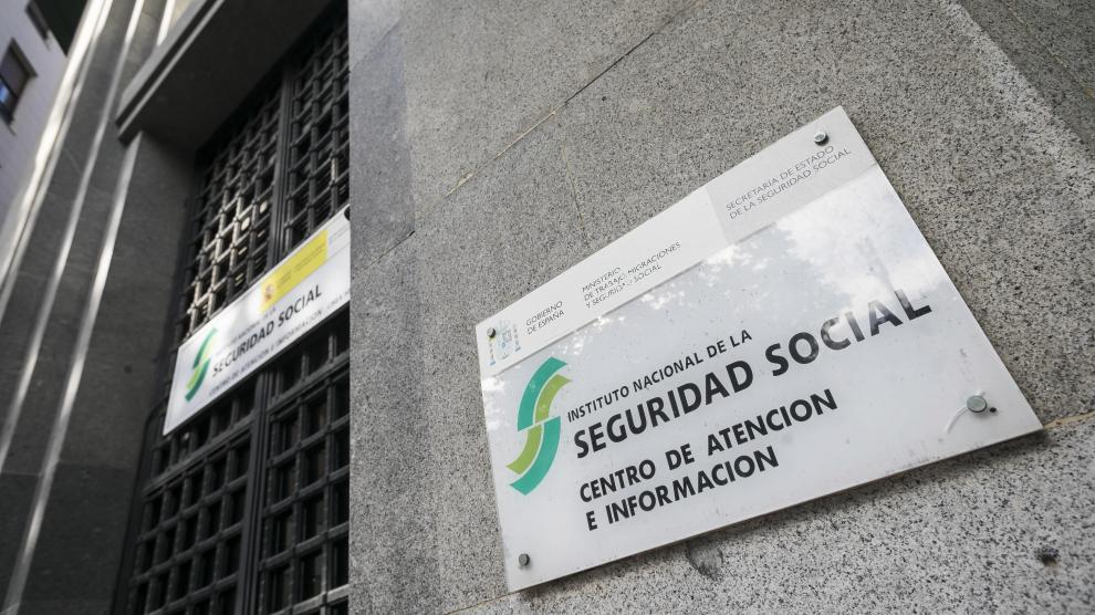 Oficina de información de la Seguridad Social en Zaragoza.