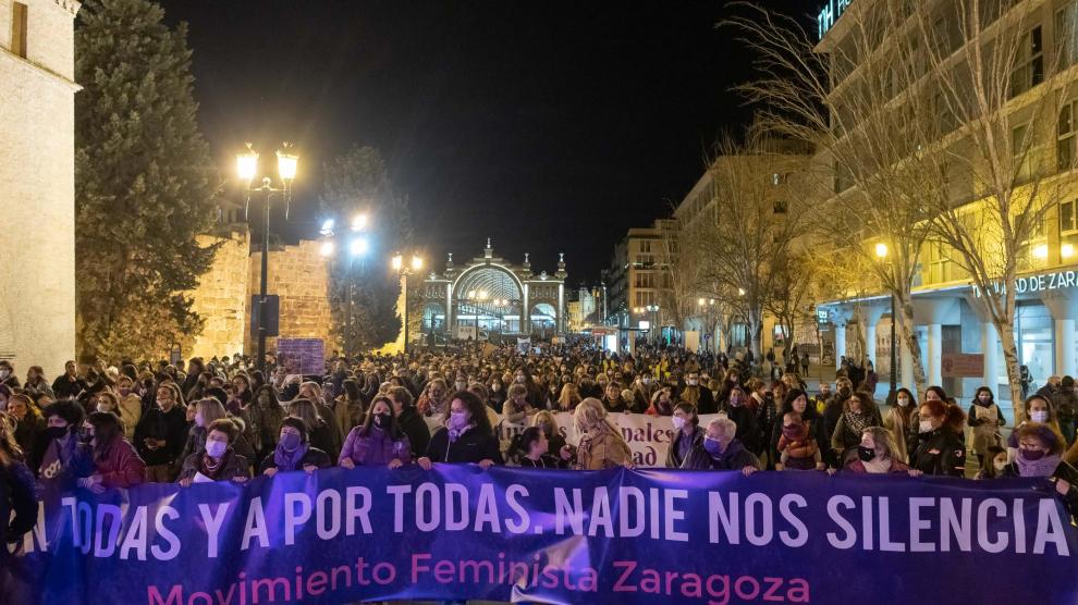 Manifestación del 8 de Marzo en Zaragoza.