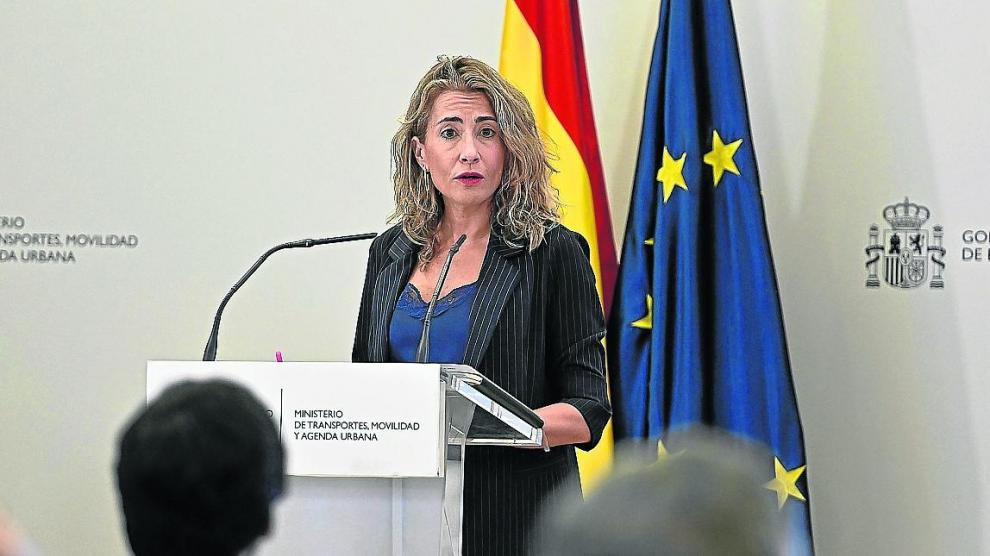 La ministra de Transportes, Raquel Sánchez, explicó las cuentas de su Departamento para 2023