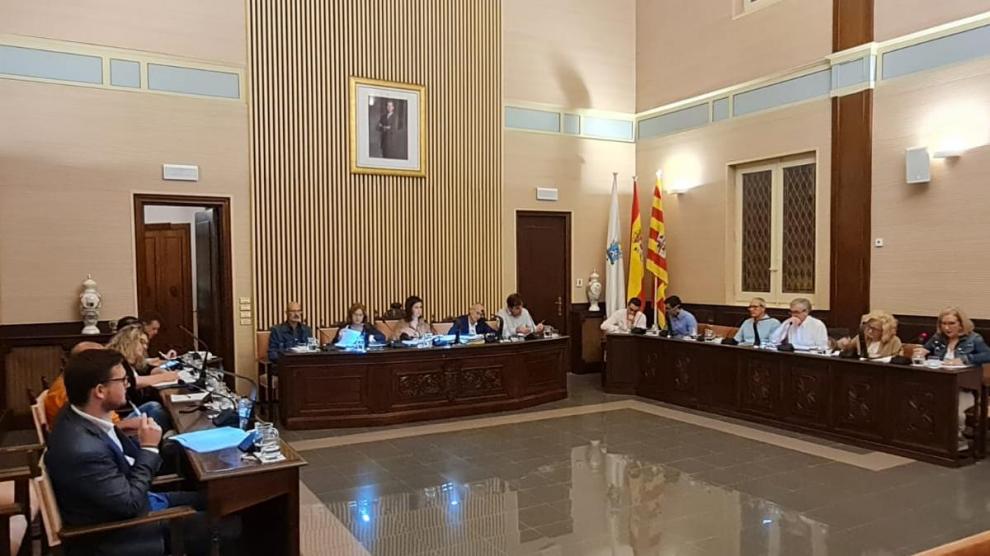Sesión de gobierno del Ayuntamiento de Ejea
