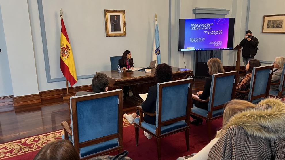 La subdelegada del Gobierno de Lugo este lunes en rueda de prensa.