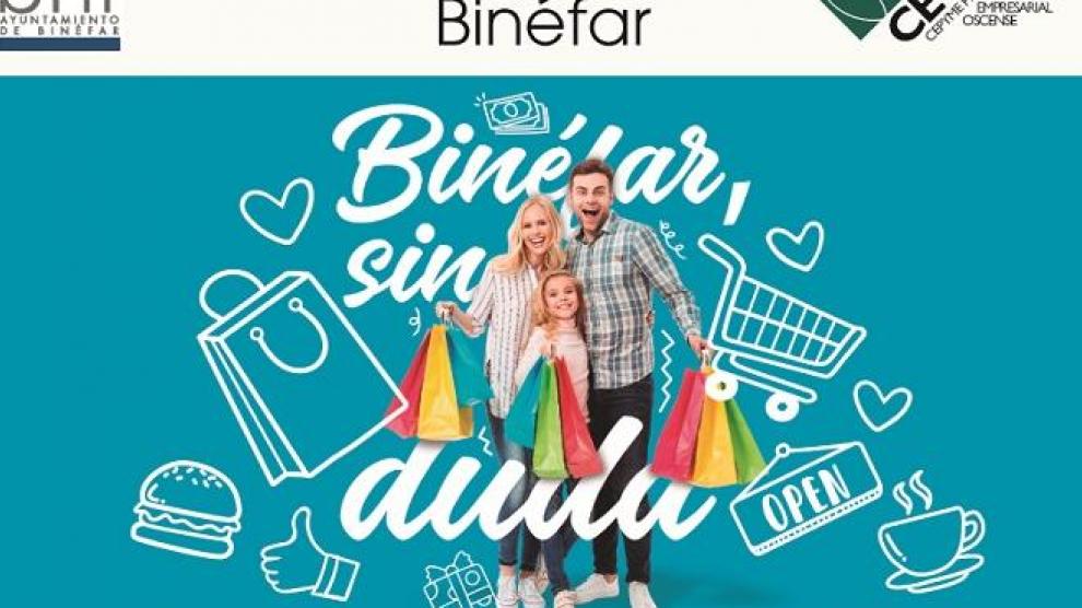 Cartel que exhiben los establecimientos adheridos a los Bonos Impulsa de Binéfar.