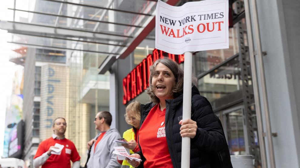 Huelga en The New York Times, la primera en 40 años.