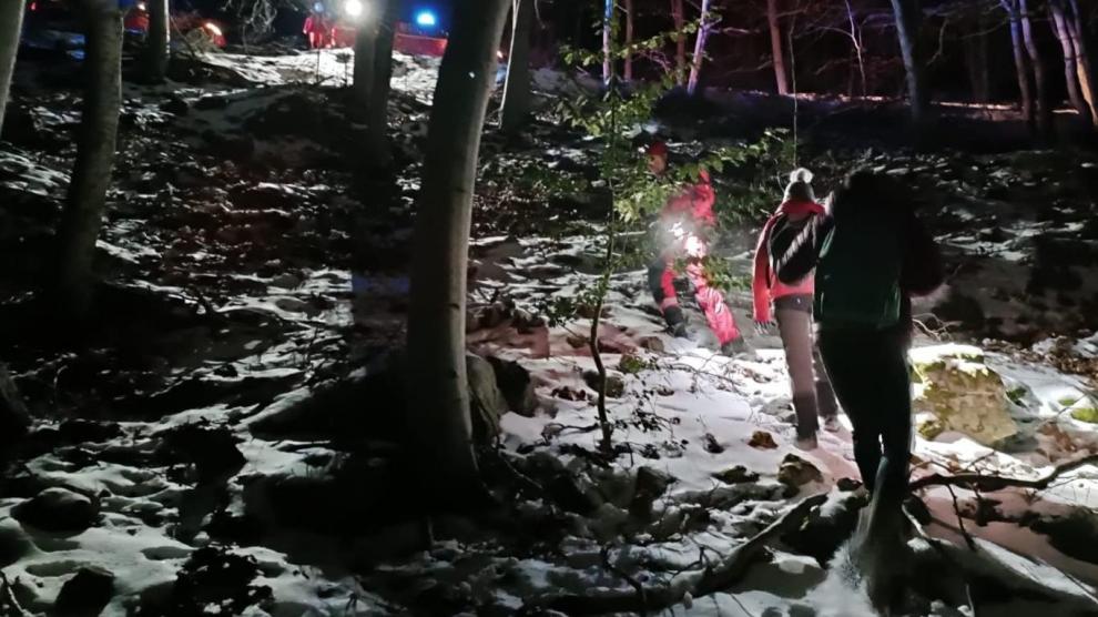 Dos excursionistas han sido rescatados por los Bomberos de la DPZ.