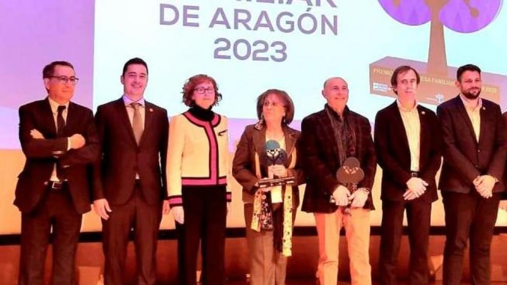 Galardonados recogen este martes el Premio Empresa Familiar 2023.
