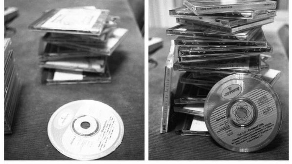 Discos CD o 'compact disc' que rondaban por la redacción de HERALDO a principios de 1989