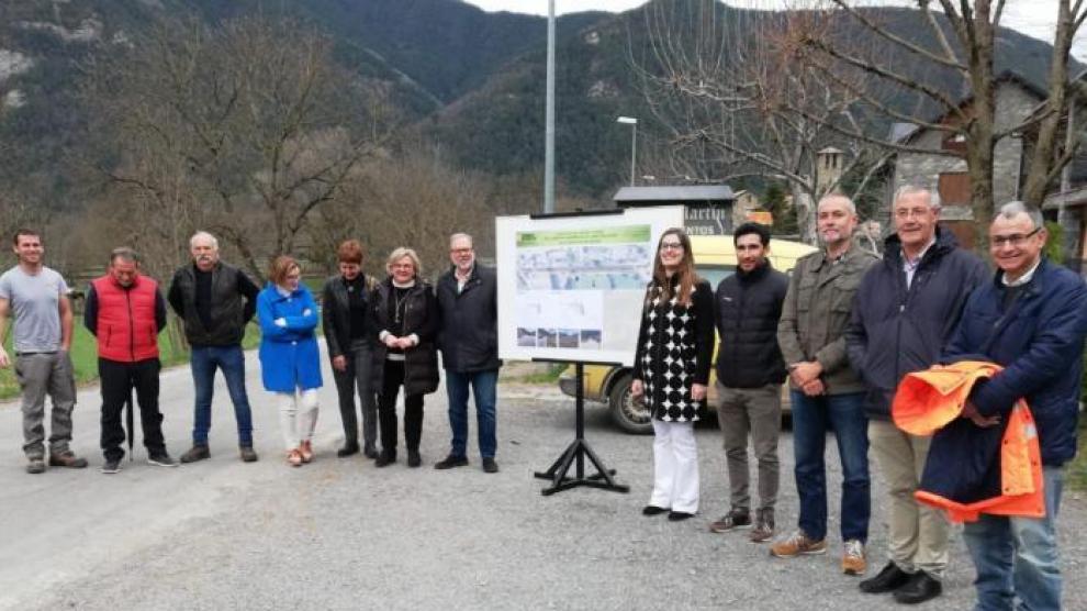 Presentación del proyecto de mejora de la seguridad vial en Sarvisé.