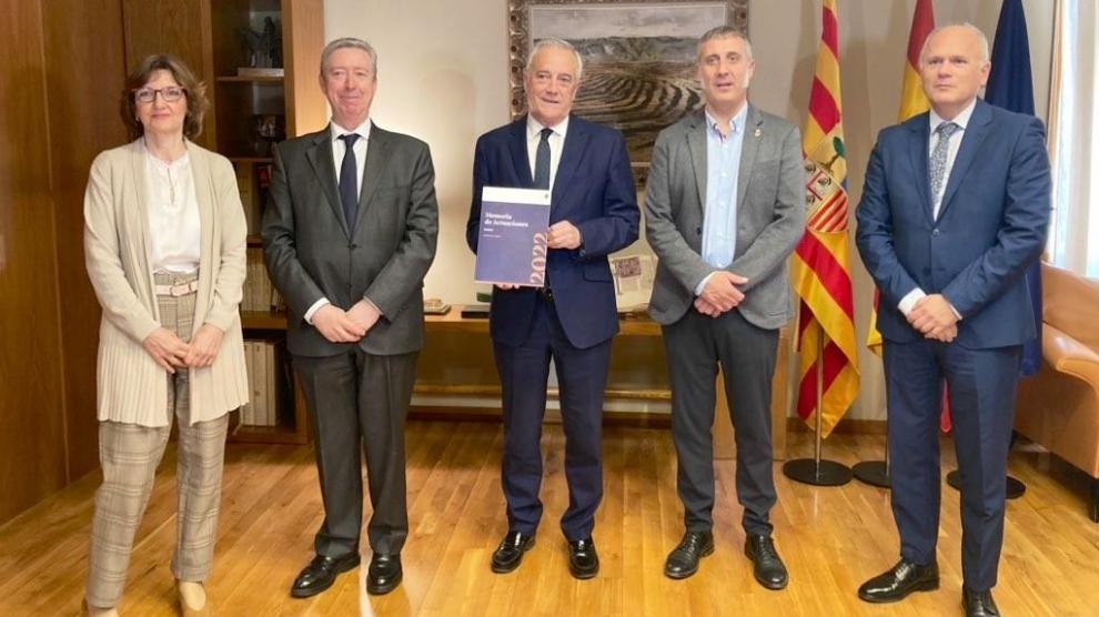 Acto de entrega de la Memoria de la Cámara de Cuentas de Aragón de 2022