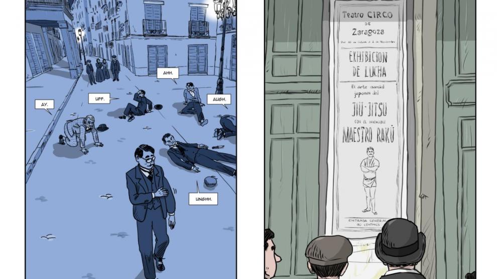 Páginas del cómic 'La pelea del siglo' de David Terrer y Chesus Calvo