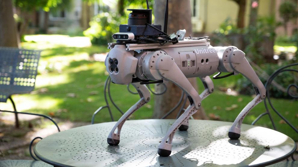 El perro robótico Tefi, creado por investigadores del CSIC.