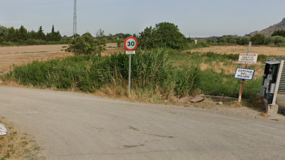 Camino del Mojón, lugar donde ha ocurrido el incendio