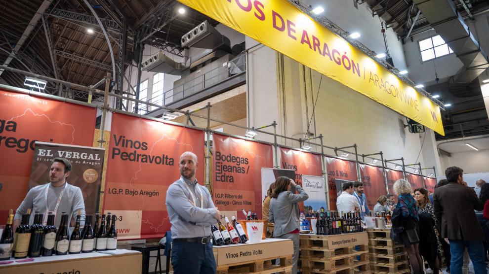 'Stand' de Vinos de Aragón, en la Barcelona Wine Week.