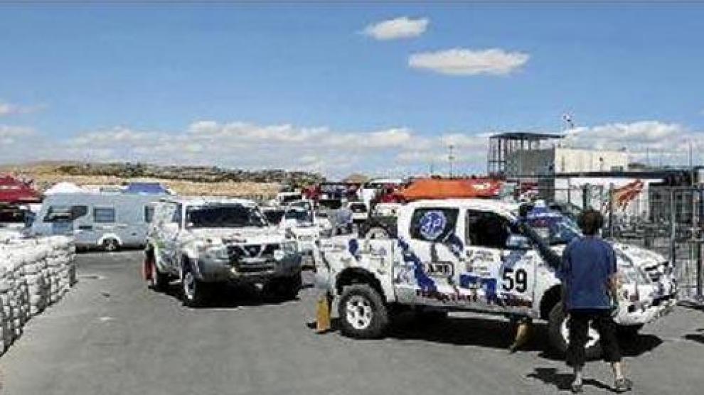 Imagen de las verificaciones efectuadas ayer en Motorland