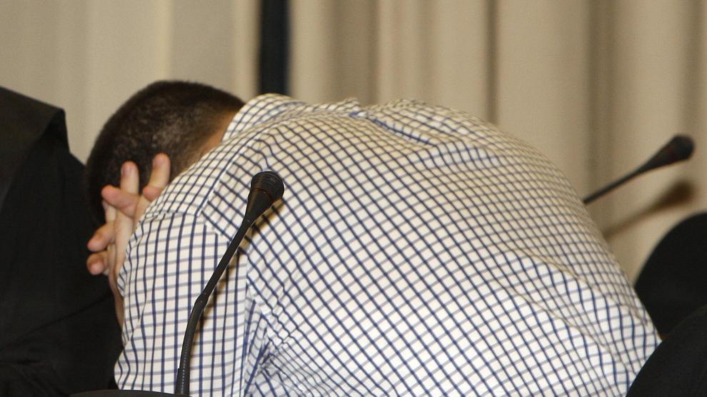 El soldado profesional Josué Estébanez, presunto asesino del menor antifascista Carlos Palomino, durante el juicio que ha comenzado en la Audiencia Provincial de Madrid