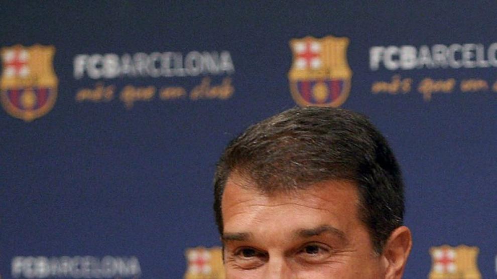 Joan Laporta, en su despedida