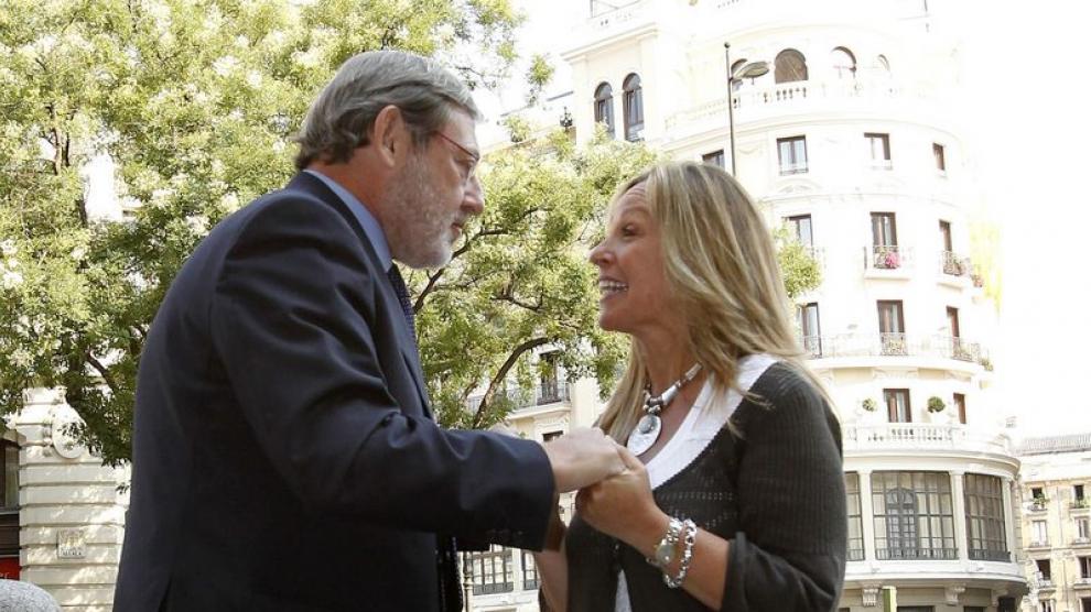 Trinidad Jiménez dialoga con Jaime Lissavetzky.