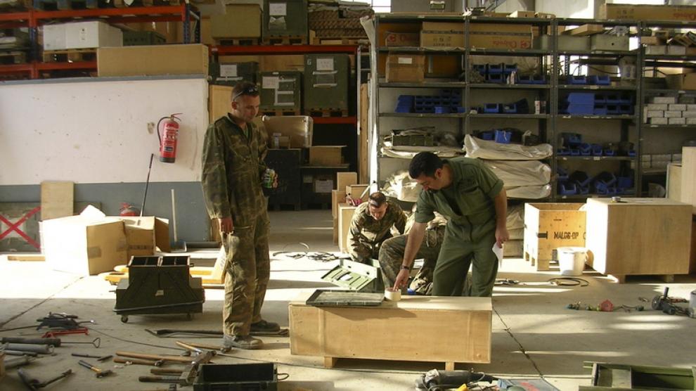 Foto de archivo del destacamento español en Afganistán.