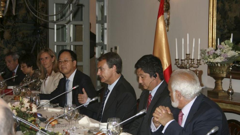 Reunión de Zapatero en Pekín