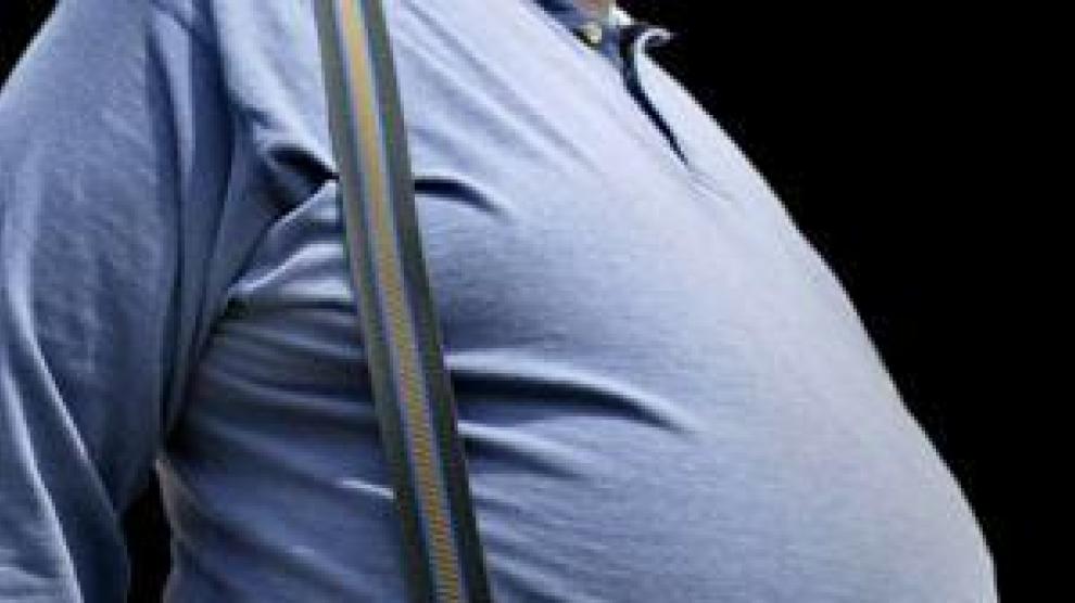 Imagen de una persona obesa