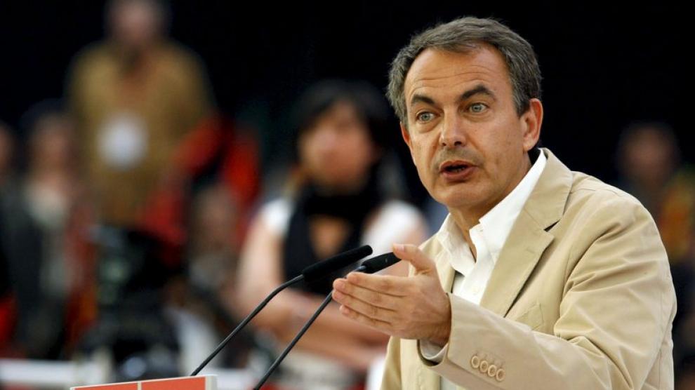 Zapatero, en el mitin de Zaragoza