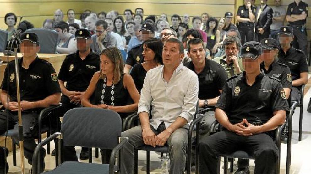 Arnaldo Otegi en el banquillo de la Audiencia Nacional en otra ocasión