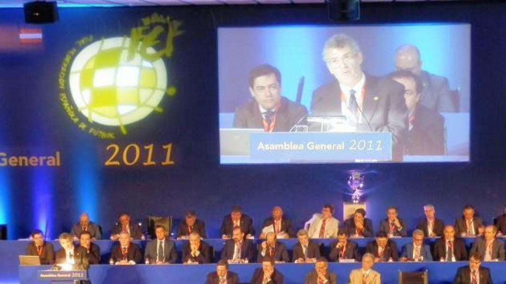 La asamblea de la Federación Española de Fútbol ha tenido lugar este miércoles.