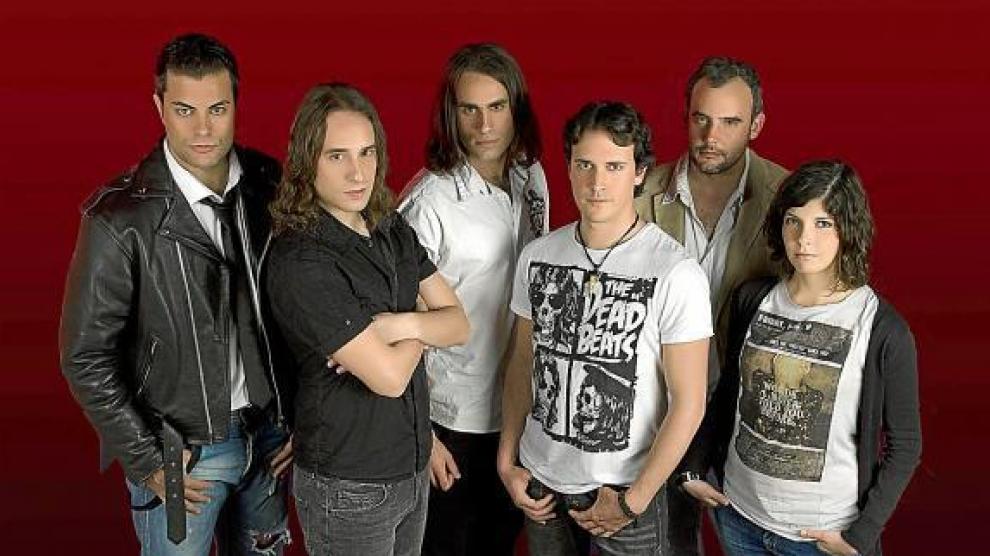 Jesús Monforte, José I. Cavero, José M. Joven, Cristian Ferrandiz, Alberto Serrano y Judith Ramón, de Atland.