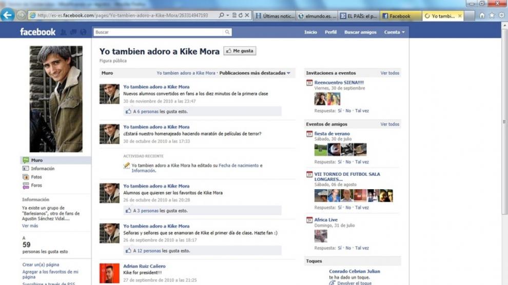 Uno de los grupos de Facebook.