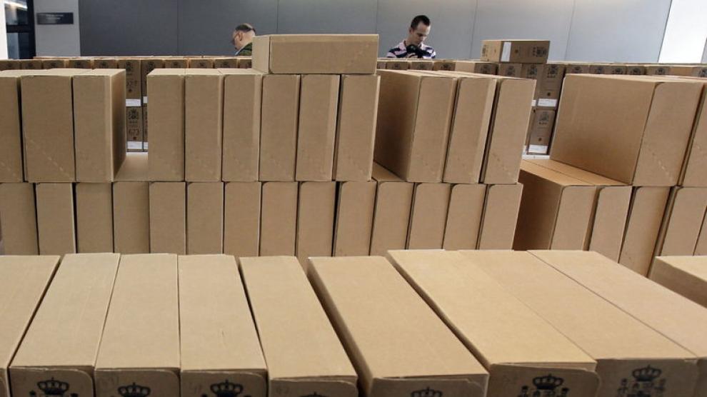 Material entregado este lunes a Cataluña