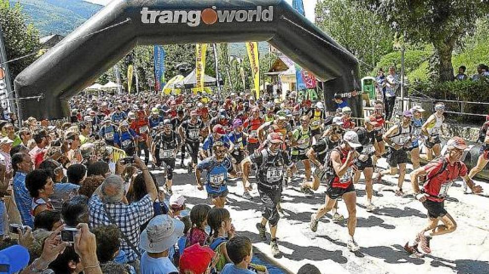 Imagen de la salida de una edición anterior del Trail Aneto.