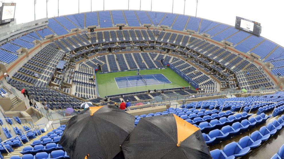 La lluvia suspende la jornada del Abierto de Estados Unidos