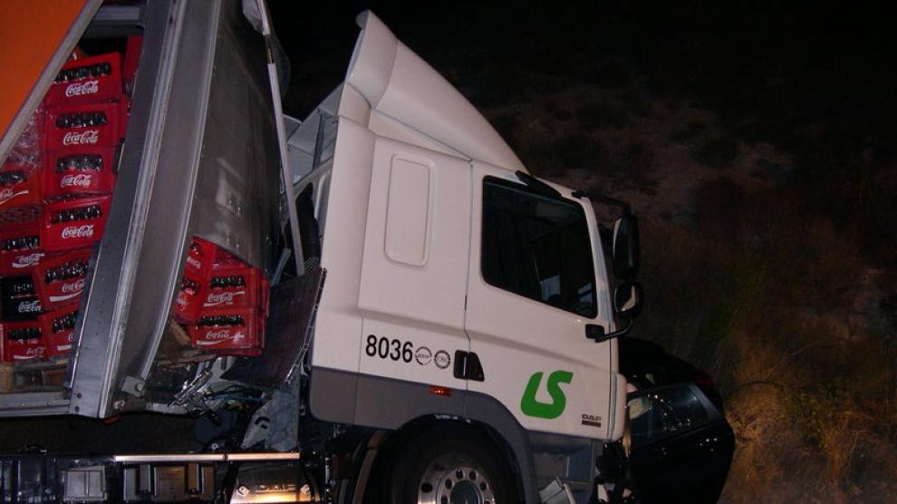 Imagen del accidente en Peñalba