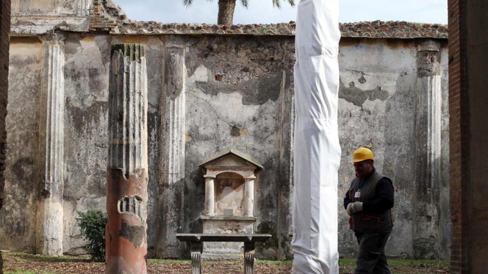 Obras en Pompeya
