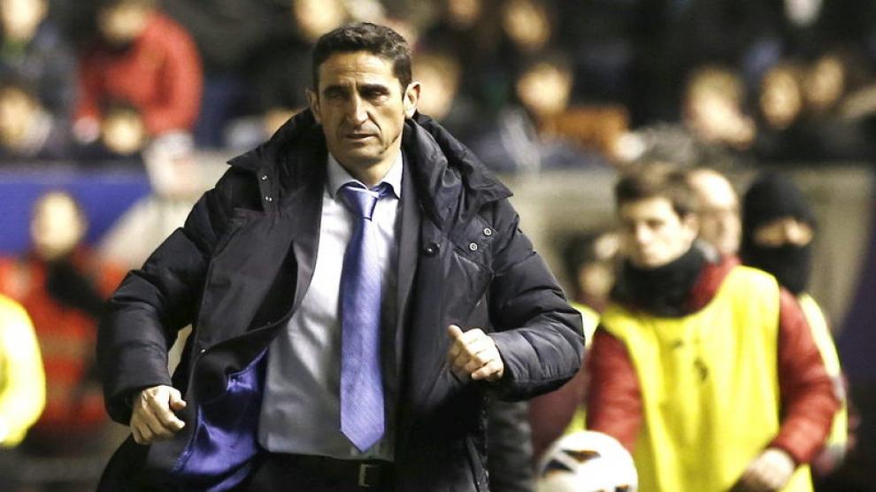 El entrenador del Real Zaragoza, Manolo Jiménez