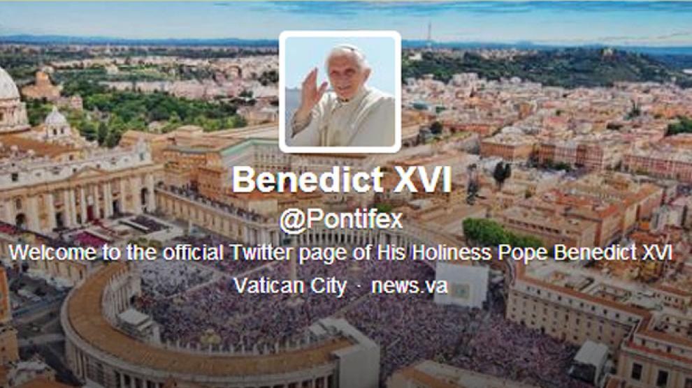 Portada de Twitter de @Pontifex