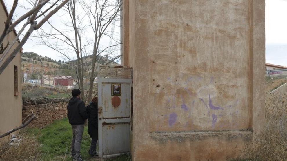 Caseta donde vivía el fallecido en Teruel