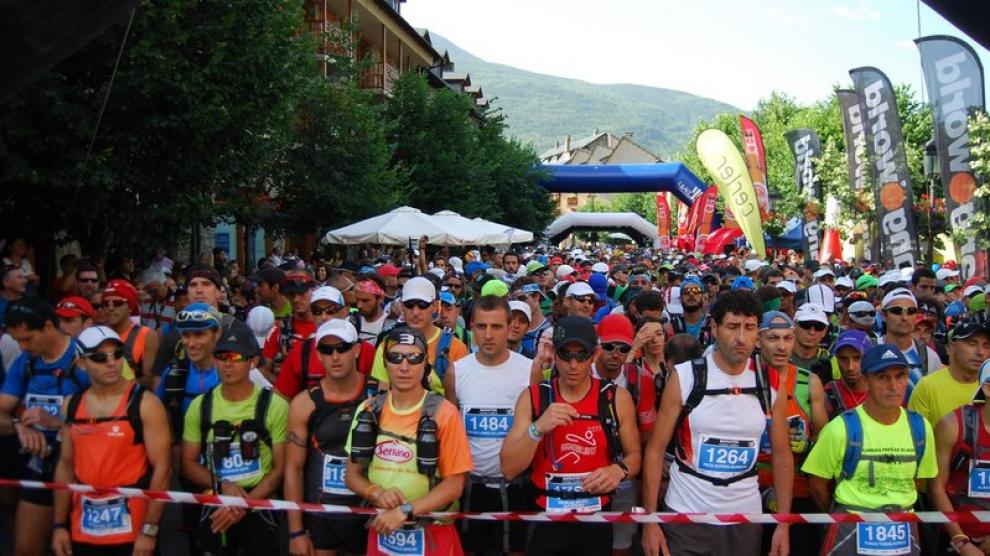 La salida del Gran Trail Aneto Posets, en una edición anterior.