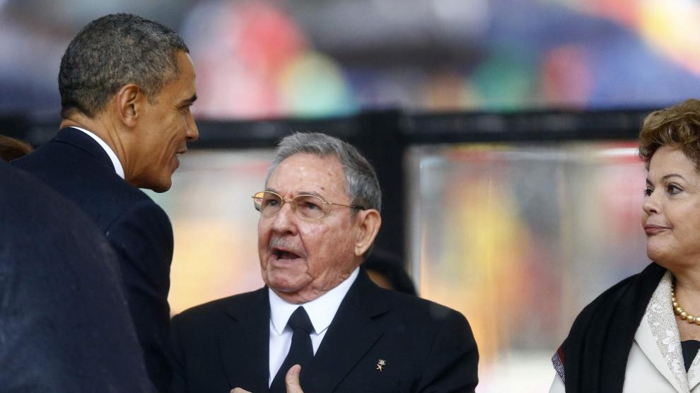 Obama y Castro este martes en Sudáfrica