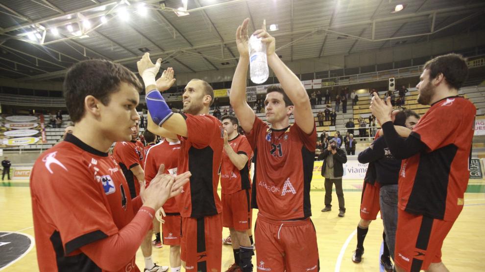 El Balonmano Huesca celebra su pase a la 'Final Four'