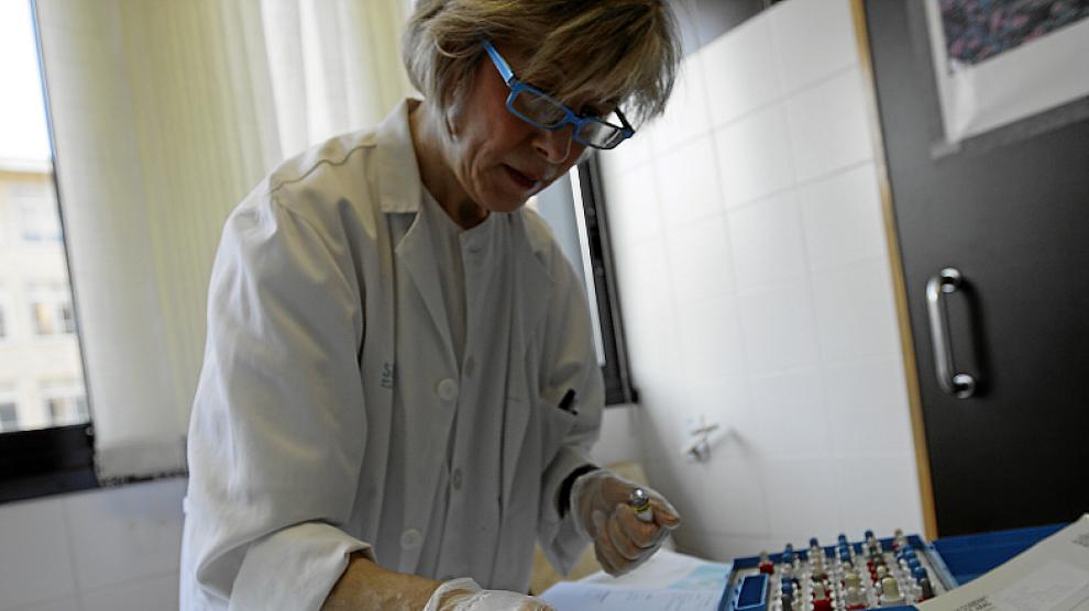 Pruebas de alergia en el Hospital Clínico de Zaragoza (Archivo)