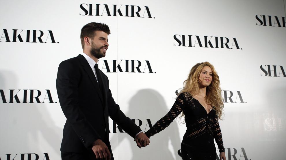 Piqué y Shakira, en un acto