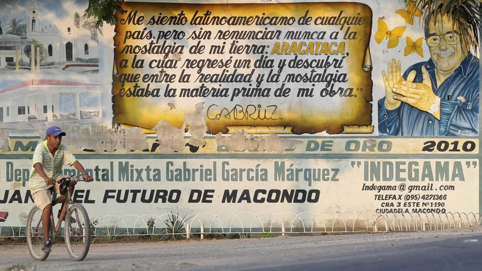 Un mural recuerda a García Márquez, en Arataca