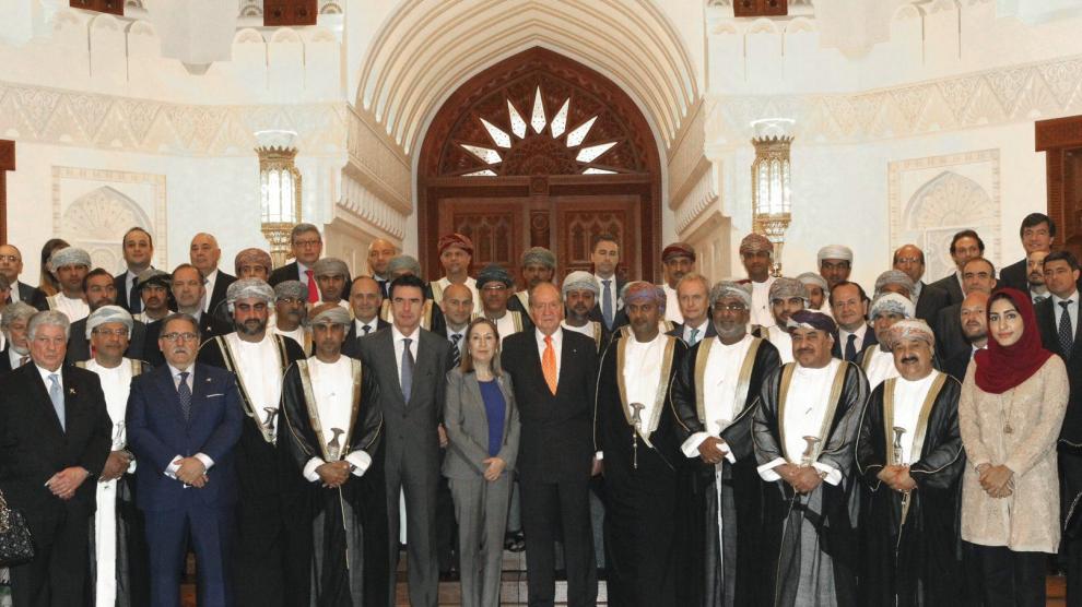 Morenés, Pastor y Soria acompañaron al monarca en su viaje a Omán