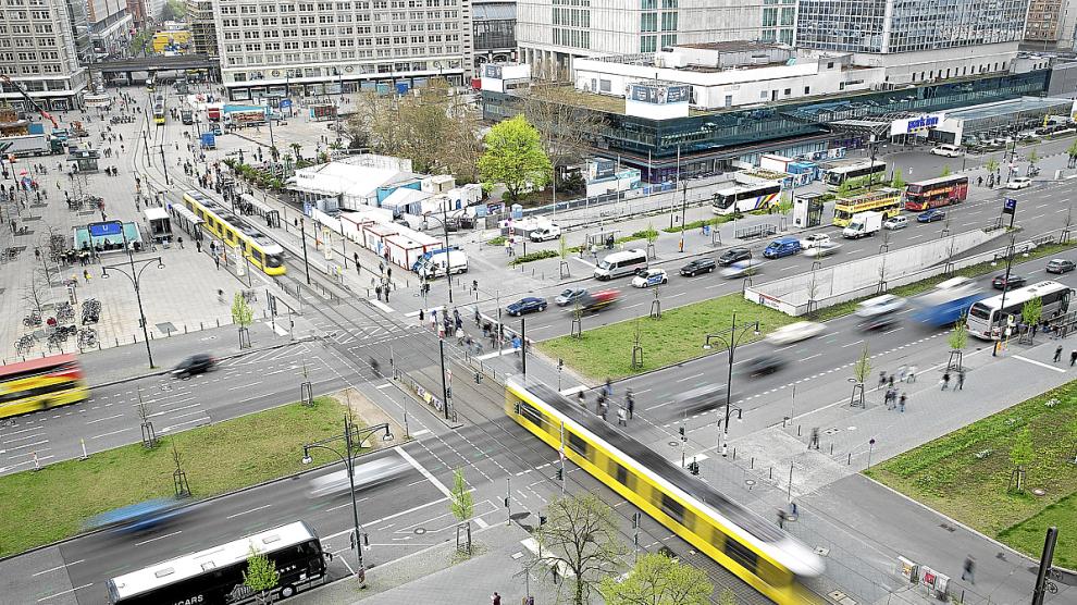 Alexanderplatz, un espacio muy urbano de la ciudad de Berlín, que participa en este proyecto.