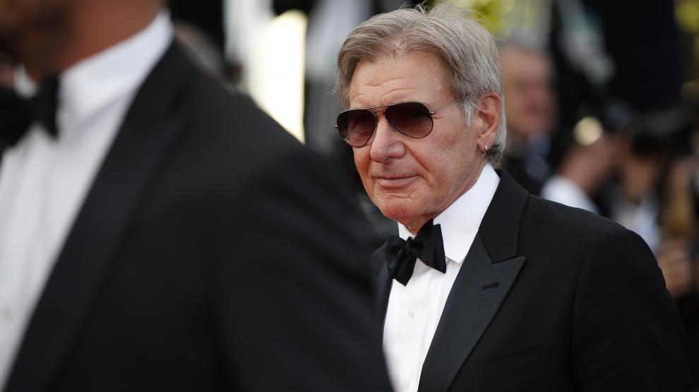 Harrison Ford en la alfombra roja de Cannes.