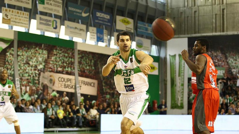 Kevin Lisch, en un partido con el club francés